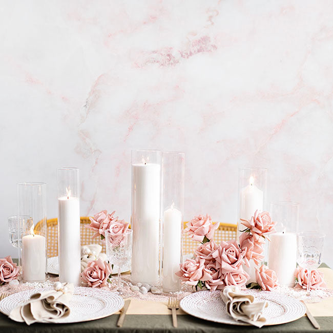 Glass Hurricane Event Candle Sleeve Clear (8.5cmDx40cmH)