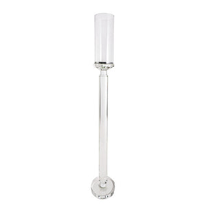 Crystal Glass Cylinder Candle Holder Clear (81cmH)