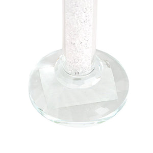 Crystal Glass Dinner Candle Holder Clear (30cmH)