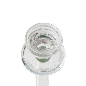 Crystal Glass 3 Head Linear Pillar Candelabra Clear (96cmH)