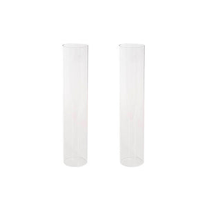 Candelabra Glass Hurricane Sleeve Pack 2 (6cmDx30cmH)