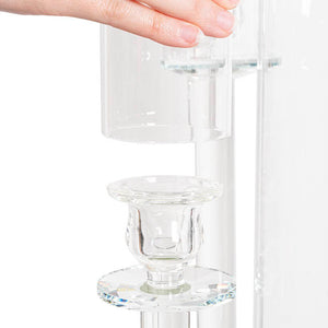 Candelabra Glass Hurricane Sleeve Pack 2 (6cmDx30cmH)