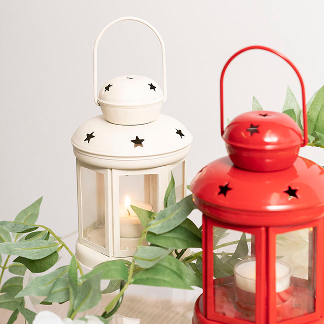 Twilight Metal Hanging Lantern Cream (10x15cmH)