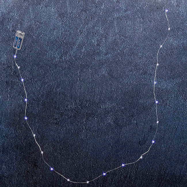 LED Fairy Seed Lights Waterproof 20Lights 2m 2xAA White