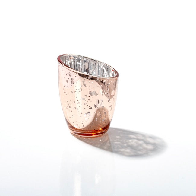 Glass Votive Candle Holder Arena (7.6Dx9cmH) Mercury Copper