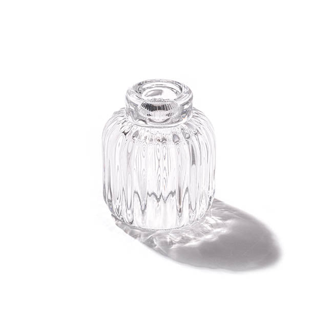 Glass Craft Ripple 2 in 1 Candle Holder Crystal (9x10cmH)