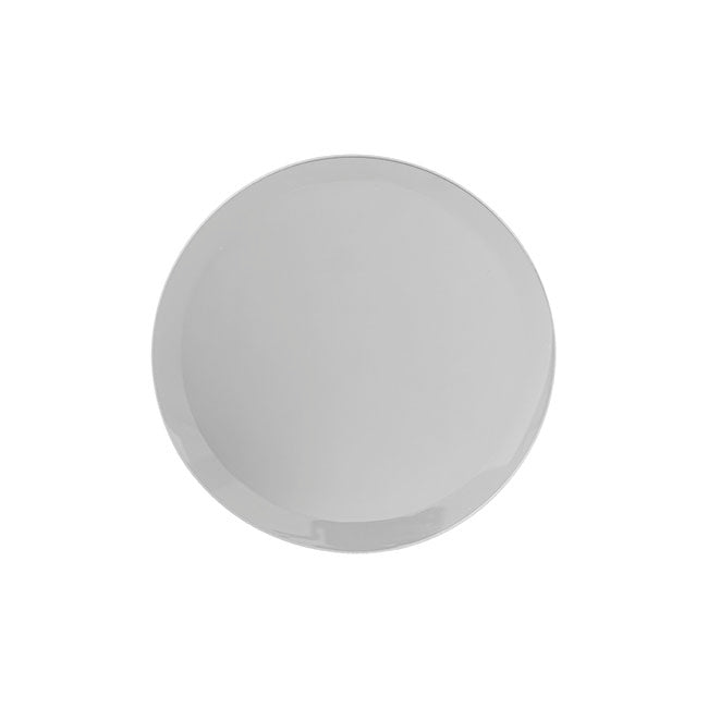 Round Mirror Glass Bevelled Plate Pack 4 Silver (10cmD)