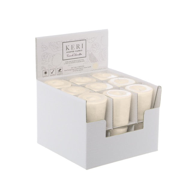 Premium Scented Votive Candle French Vanilla 12 Hours