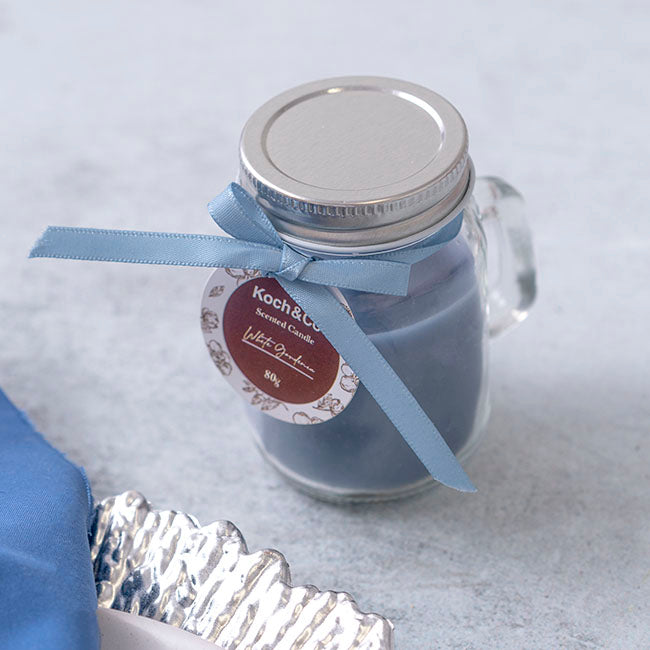 Scented Mason Jar Candle Dusty White Gardenia 80g (6x8cmH)
