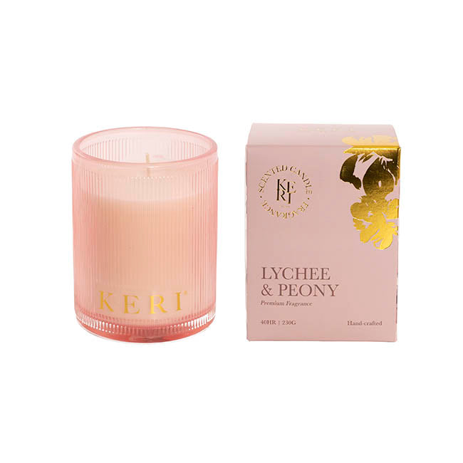 Scented Candle Indulgence Lychee & Peony (7.5x10cmH) 230g