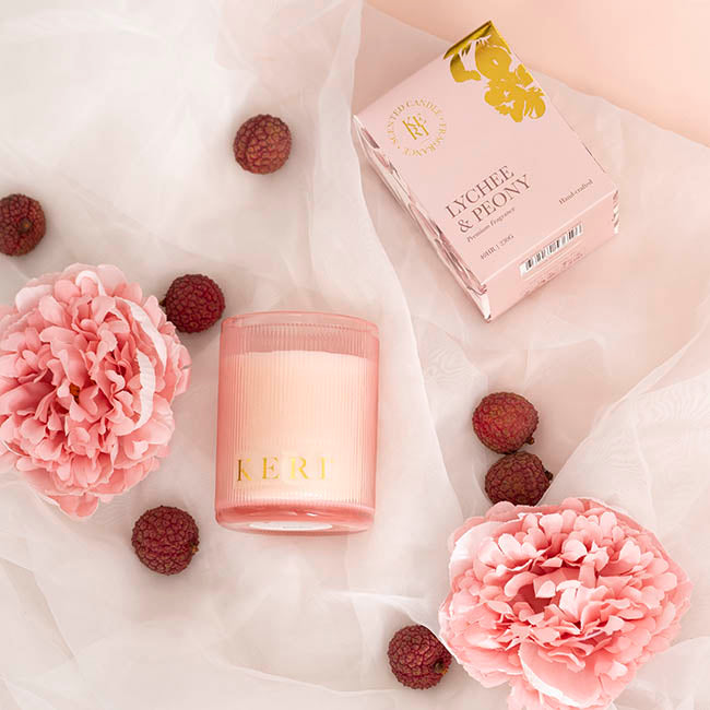 Scented Candle Indulgence Lychee & Peony (7.5x10cmH) 230g