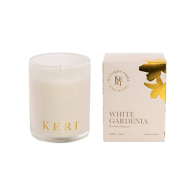 Scented Candle Indulgence White Gardenia (7.5x10cmH) 230g