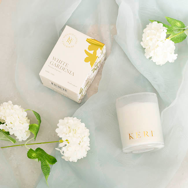 Scented Candle Indulgence White Gardenia (7.5x10cmH) 230g