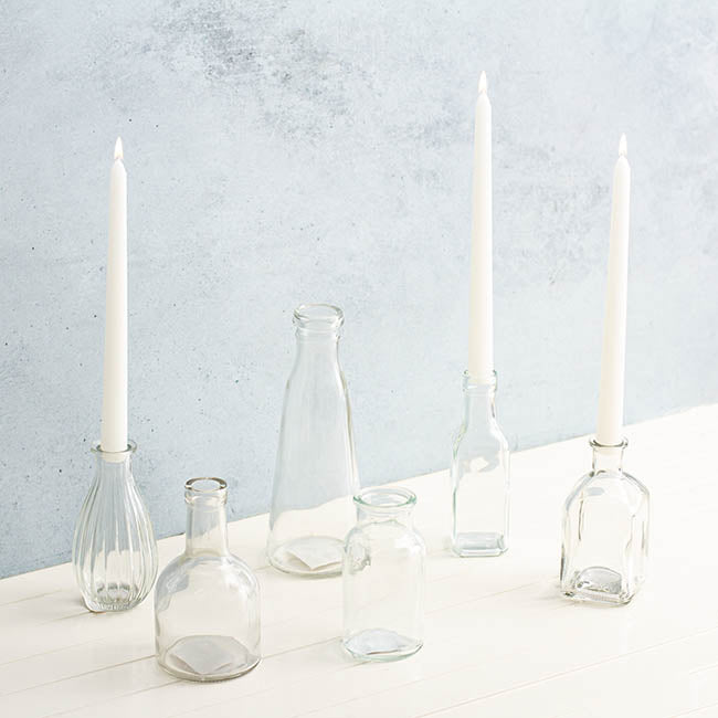 Taper Dinner Candle Pack 6 White (2cm x 25cmH)