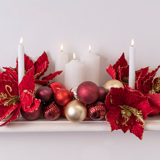 Wax LED Trueflame Flickering Pillar Candle White (7.5X20cmH)