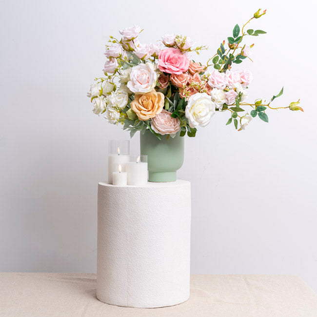 LED Glass Trueflame Flickering Votive Candle White 5x7.5cm