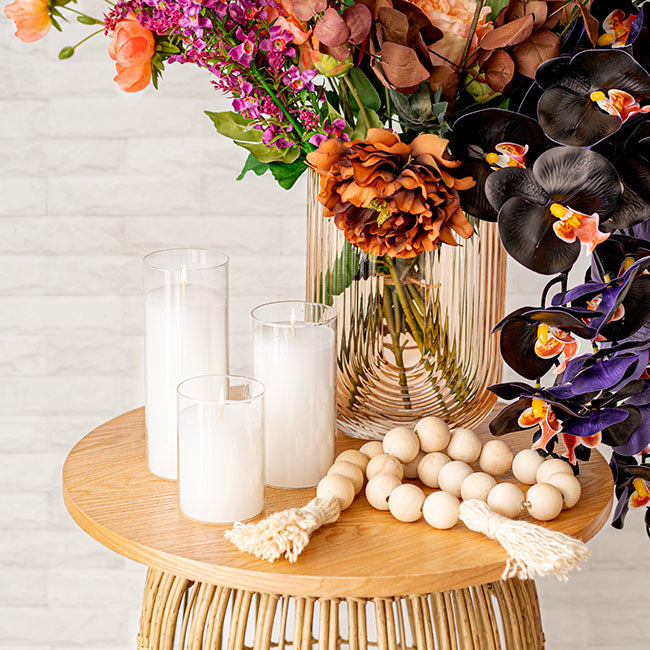 Event Centrepiece Pre-filled Glass Candle Jar (7x18cm)