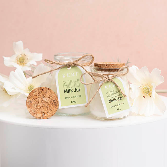 Scented Candle Mini Milk Jar Morning Breeze (80g)