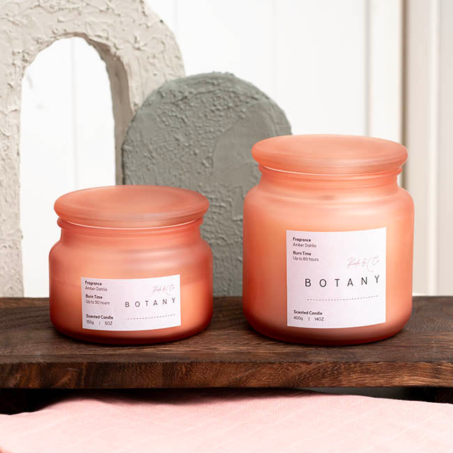 Scented Candle Botany Jar Amber Dahlia (150g)