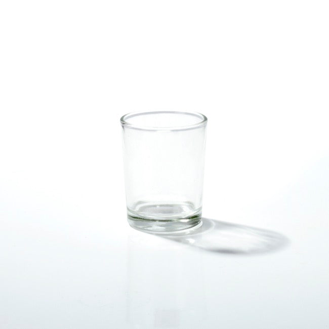 Glass Votive Candle Holder Cylinder Clear (5x6cmH)