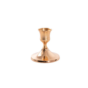 Taper Dinner Candle Holder Pack 2 Gold (2.2cmDx7cmH)