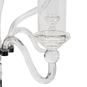 Elegant Crystal 9 Head Candelabra Centrepiece Clear (142cmH)