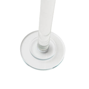 Crystal Glass Single Pillar Candle Holder Clear (80cmH)