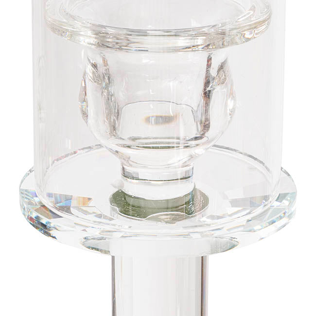 Candelabra Glass Hurricane Sleeve Pack 2 (6cmDx30cmH)