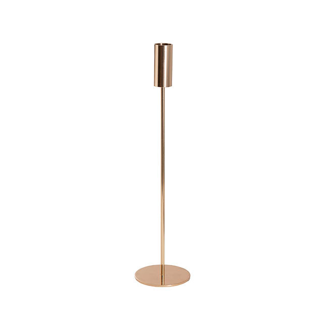 Elegant Single Taper Candle Holder Stand Gold (8x33cmH)
