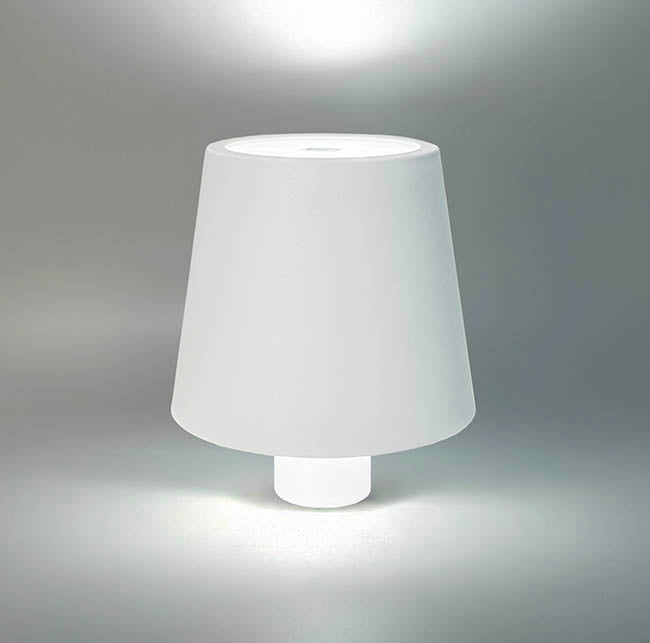 Wireless LED Bottle Lamp White (11x13.5cmH)