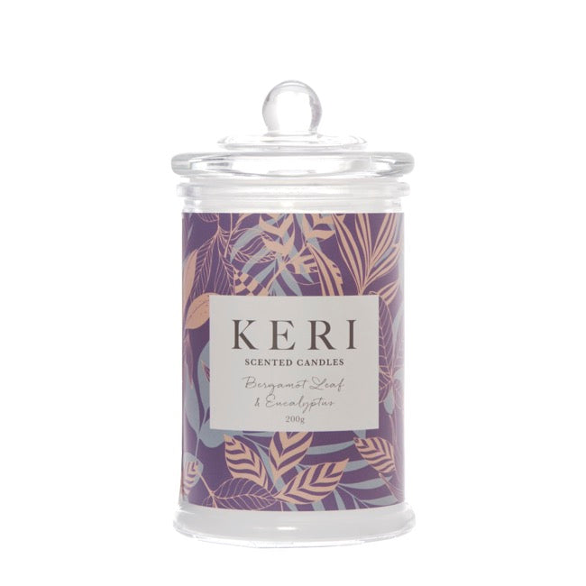 Scented Jar Candle Eden Bergamot & Eucalyptus 200g (8x15cmH)