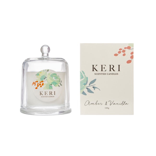 Scented Cloche Candle Carnival Amber & Vanilla 100g(9x12cmH)