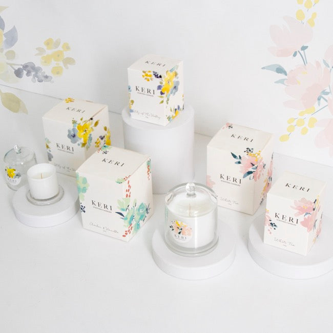 Scented Cloche Candle Carnival Amber & Vanilla 100g(9x12cmH)