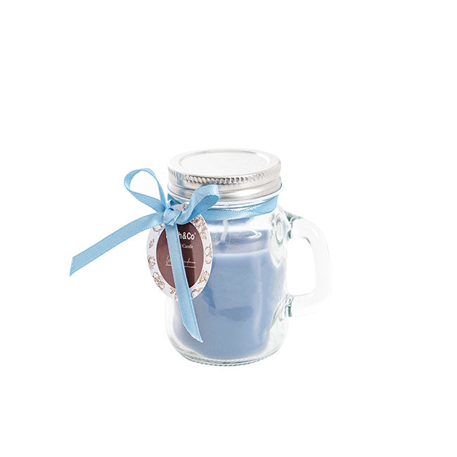 Scented Mason Jar Candle Dusty White Gardenia 80g (6x8cmH)