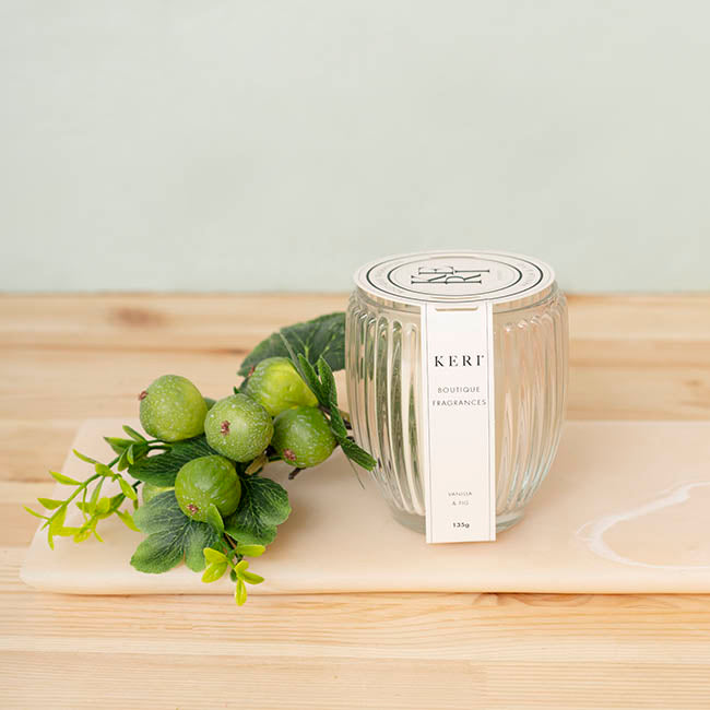Scented Candle Grovedale Jar Vanilla & Fig (8x10cmH) 135g