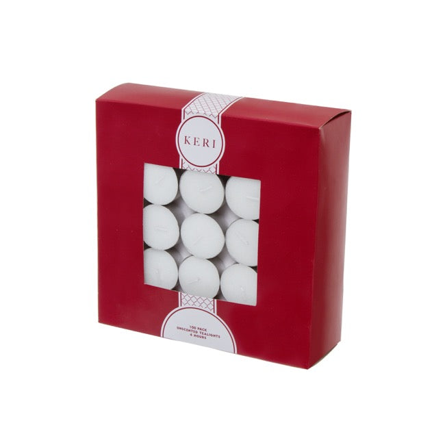 Tealight Event Candle 4 Hour 100 Bulk Pack White (38x17mmH)