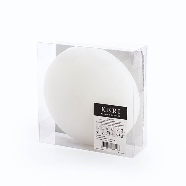 Floating Candle 21 Hour Extra Large White (15Dx5cmH)