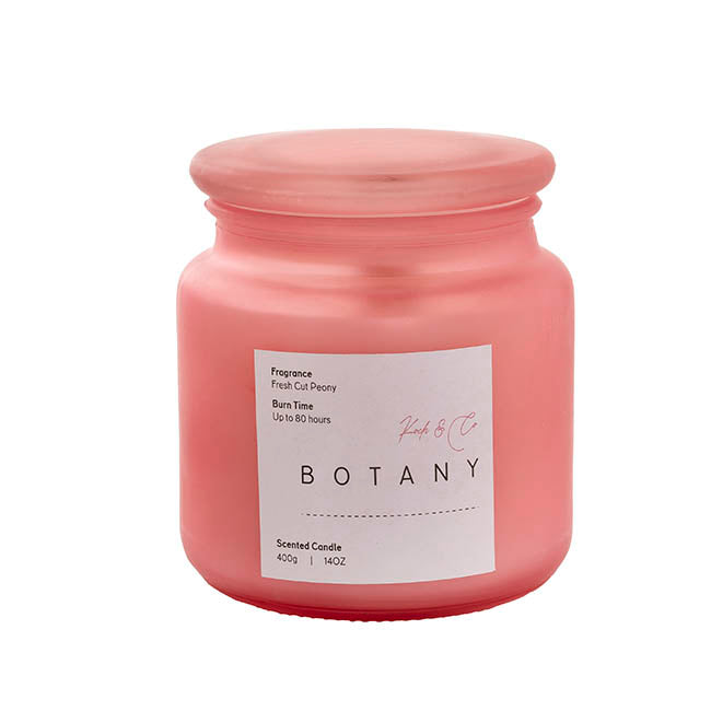 Scented Candle Botany Jar Fresh Cut Peony (400g)
