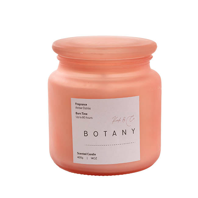 Scented Candle Botany Jar Amber Dahlia (400g)
