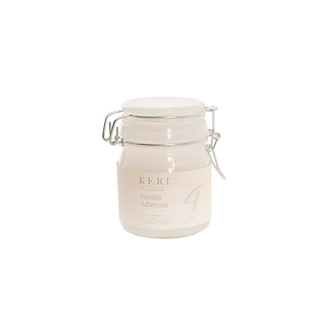 Scented Candle Honey Jar Vanilla Tuberose (6.5Dx9cmH) 120g