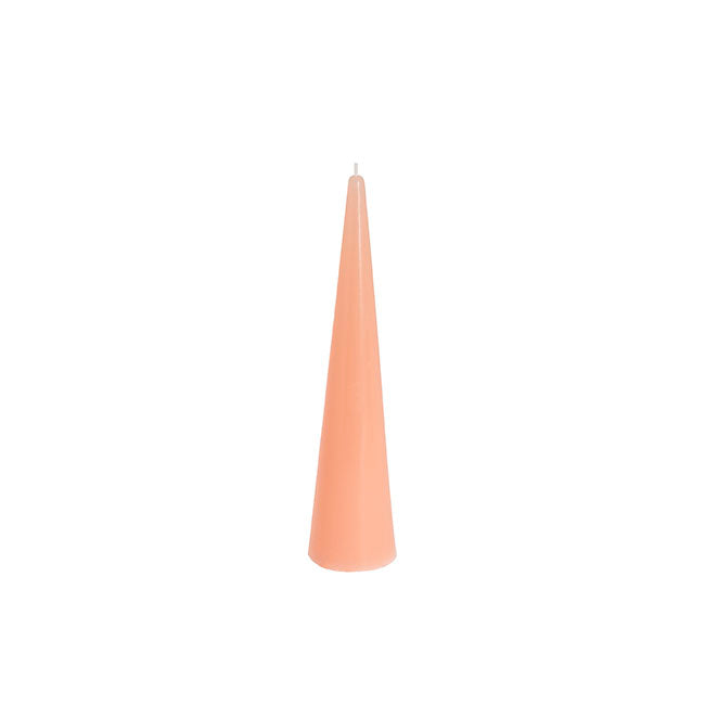 Fleur Cone Candle Peach (5.5x20cmH)