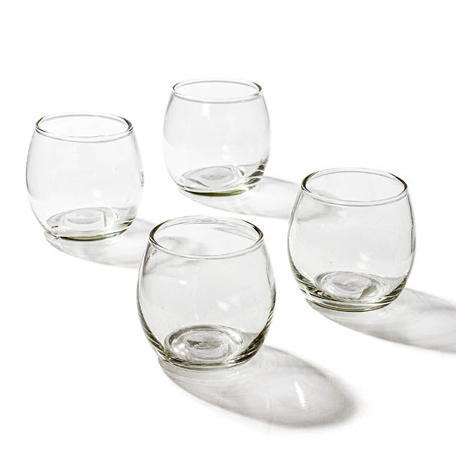 Glass Tealight Candle Holder Mini Sphere Clear (5.4x6.2cmH)